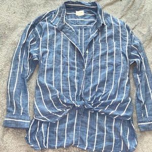 Oversized American Eagle Button Up